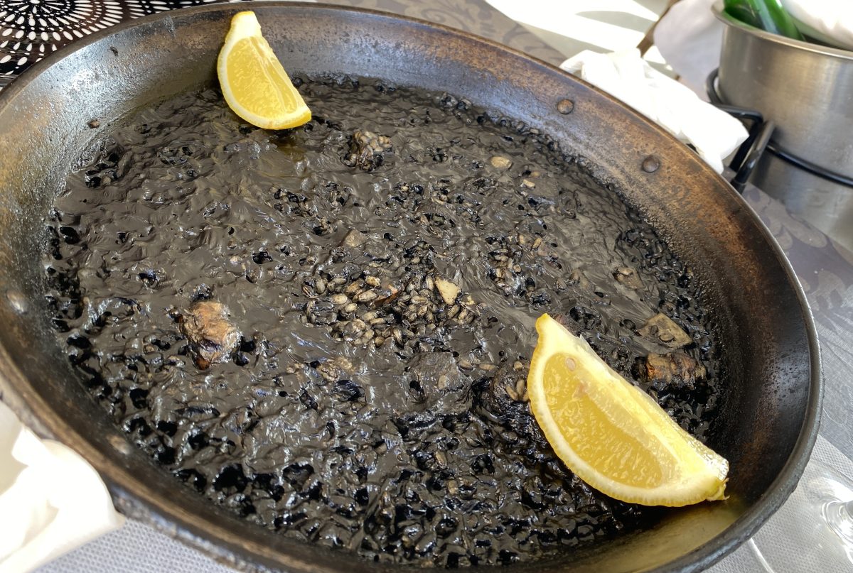 Tipical Black Rice from Costa Blanca